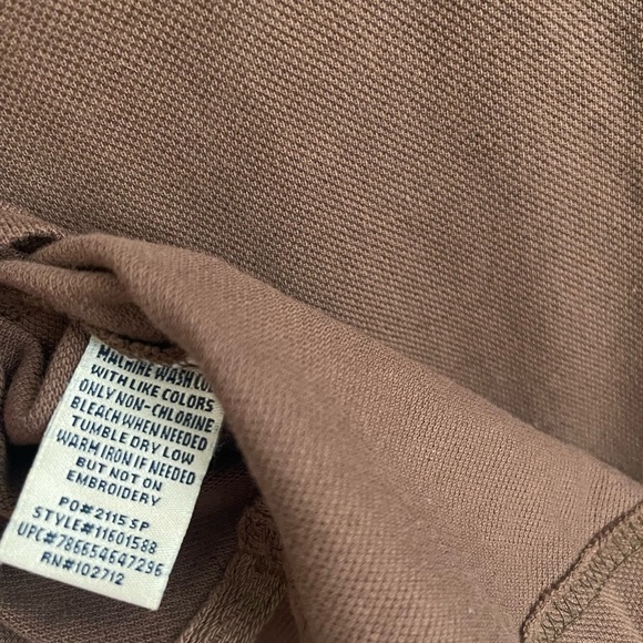 Men’s US Polo Assn Brown Collar Vintage Shirt Size Medium! - Picture 5 of 6